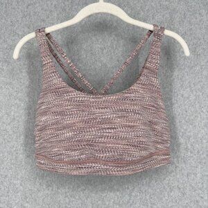 Lululemon Energy Bra Size 12 Arrow Jacquard Antique Bark Copper Coil Gym W2AI8S